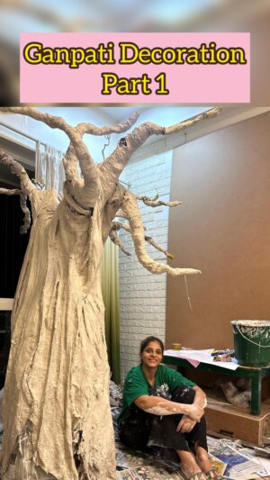 Shweta Mahadik Instagram - Ganpati Decoration Part-1 

#diy 
#handmade
#diychachi 
#shwetamahadik 
#art 
#ganpati 
#decor 
#ganpatidecoration