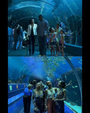 Sierra McClain Instagram - we recreated the Daddy’s Little Girls aquarium photos with our own Daddy @mikejmcclain ! we hadn’t been to this aquarium since we filmed those scenes, over 17 years ago. 🥺🥰 what a memorable day 💫 photo creds: @shontellmcclain