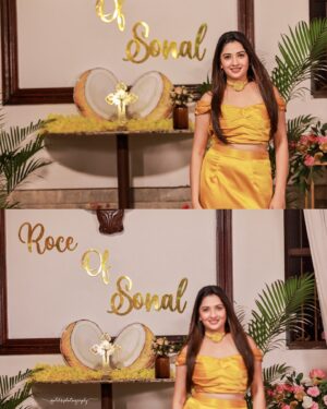 Sonal Monteiro Instagram - The Roce ceremony is a traditional Mangalorean Catholic pre-wedding ritual that involves anointing the bride and groom with a mixture of coconut milk and oil.

Roce of: @sonal_monteiro_official 
#tharunsonaltakeok