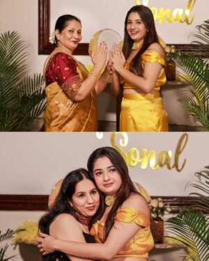 Sonal Monteiro Instagram - The Roce ceremony is a traditional Mangalorean Catholic pre-wedding ritual that involves anointing the bride and groom with a mixture of coconut milk and oil.

Roce of: @sonal_monteiro_official 
#tharunsonaltakeok