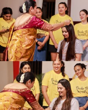Sonal Monteiro Instagram - The Roce ceremony is a traditional Mangalorean Catholic pre-wedding ritual that involves anointing the bride and groom with a mixture of coconut milk and oil.

Roce of: @sonal_monteiro_official 
#tharunsonaltakeok
