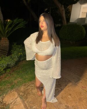 Sophia Grace Brownlee Instagram - ✨🤍 @FashionNova Shop - Always Dazzling Skirt Set - Off White