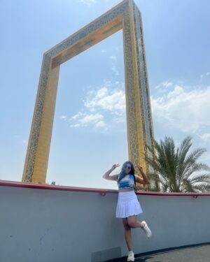 Sree Nithi Instagram - Dubai frame ✨
Pc @aswath_official brø📸
