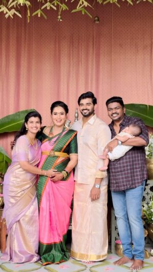 Sruthi Shanmuga Priya Instagram - We can’t wait to meet your new bundle of joy!
Best wishes for a lifetime of happiness 🤗🫶 @neharamakrishna @chandangowda18 

Video : @rootzstudios