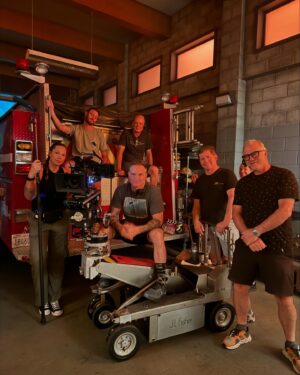 Stephanie Arcila Instagram - Últimamente ✨
Lots of first lately. Grateful.
1. First flight just the two of us ❤️
2. First time watching the sunset on the rooftop of a house ✨ (like in the movies) 🥹
3. Crew looking like a band! 
4: @jujutsukaisen 
5. First Season 3 fitting @firecountrycbs 
6. First time ever wearing shorts on screen, healing insecurities. Wohooo! 
7. First scene in Season 3 together with my Papash! 
8. Amigos! Harley and Simba
9. Hard work with @paolomascitti Prepared we are!