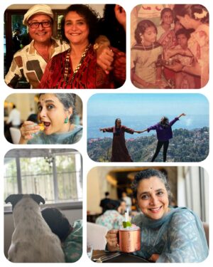 Supriya Pilgaonkar Instagram - Girls will be girls. And that’s just how we’ve been together. Always. Ma was a young mother. Just 22 when she gave birth to me so we practically grew up together. Learning, laughing , fighting , accepting . Patient & impatient over the years. But never afraid . Always growing & evolving without judgement & for that I’m eternally grateful . Happy birthday my soulmate , I see you as just Supriya now more than ever. Not in any particular role of mother/ daughter / wife but just as Supriya, the person that you are . You truly are the funniest and your healing presence makes everyone want to be in your aura . Like I always tell you , you’re the kind of person everyone wants in their life and I’ll always find you in every lifetime . I love you my baby , my mother , my bestie soulmate . Want to spoil you silly ♾️💜🌻🧿