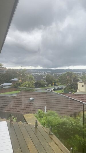 Suzanne Paul Instagram - Can see the rain coming in!  #weather  #aucklandnz  #blessedandthankful