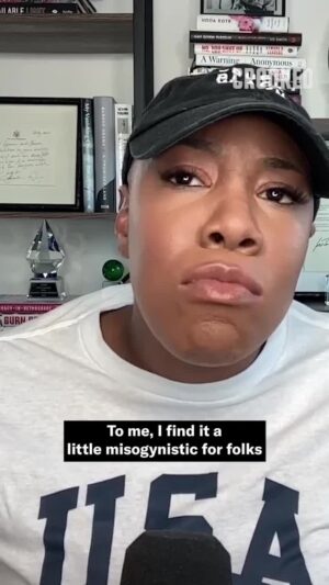 Symone Sanders Instagram - Most people don't know what the Vice President is doing unless they shoot a guy in the face.
#PodSaveAmerica #CrookedMedia #VP #KamalaHarris