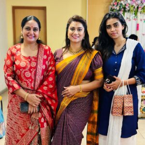 Tanisha Kuppanda Instagram - That happy place happy memories happy moments are always meant to be cherished 🤗🤗

Wearing : @vastra_villa1486 
Jewellery: @kuppandasjewellery
