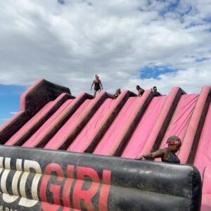 Tecia Pennington Instagram - Crossed an item off my bucket list! 1st Mud Girl complete. #PinkArmy #CancerSucks #MudGirl2024