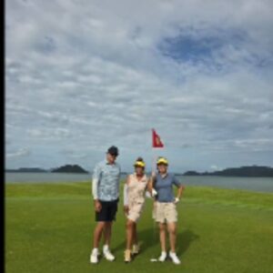 Tiara Jacquelina Instagram - Family golf clinic in Phuket this week, with the 2 incredible pros from Laguna Golf club @jeffcraig and Matt.

The views at @missionhills_phuket are simply so breathtaking it's almost distracting.