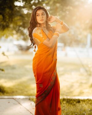 Varshini Suresh Instagram - 🧡

Outfit: @shethala_the_custom_clothier 
Cam & edits: @selva_sk_dop 
MUA: @artistrybymadhumitha 
Hairdo: @br_makeupartistry 

#newpost #explore #explorepage #fyp #viral #trending #trendingnow #trendingsongs #manasilaayo #rajinikanth #manjuwarrier #dance #photography #outdoor #outdoorphotography #outfitoftheday #orange #saree #traditional #outfit #ootd #fashion #varshinisuresh #neenaankaadhal #vijaytv #neenaankadhal #tamil