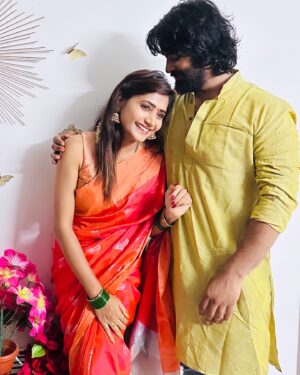 Vasanthi Krishnan Instagram - Most humbly we bow to You, O Supreme Lord.
Happy vinayaka Chavithy 2K24.
♥️🧿
.
.
.
.
.
.
@pawan_kalyan47 ♥️🧿

#instragram #festivaloutfit #festivalvibes #vk #pk #vasanthikrishnan #instamood #instalike #instafashion #bigbosstelugu #instalike #instadaily #trending #desginer