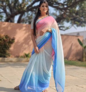 Veena Ponnappa Instagram - @veena_ponnappa_vnaa ❤️😎

" Let today be the day you stand strong in the truth of your beauty..🥰 Journey through your day without attachment to the validation of others.”💓

#veena #veenaponnappa #ravoyichandama #kannadaactress  #smile #women #happyme #telugu #teluguserials #etvtelugu #rudrani #teluguserial #womenempowerment #actor #homely #smilehappily #newlook #kannadaserials #smiling #actorlife #rudrani #traditional #blue #cute #bubbly #sareelove