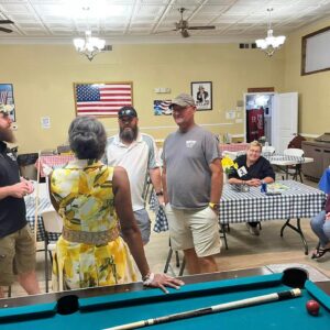 Winsome Earle-Sears Instagram - Last night, driving back to Richmond, I spotted a VFW where folks were playing pool. Had to stop, go in, and thank them for their service—just like back in my Marine Corps days. Always great to connect with our veterans and see that camaraderie in action. Semper Fi!