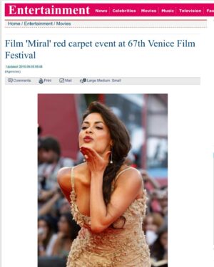 Yasmine Al Massri Instagram - In honor of the @labiennale launching this week .. MIRAL was premiered in Venice against all controversy.. it was powerful and courageous of the festival to empower and promote the film.. a lot has changed in the industry since then, but the thing that did not change is that Palestinian stories are still fighting for a platform and still having to justify there right to be in the room.. Film festivals are a very important life line for us because the mainstream media is making sure we don’t get talked about or promoted as stars or trend setters.. we are a picture of tragedy, numbers of dead bodies, and a safety issue for Israel rather then human beings.. which only confirms a racist old narrative that needs to change and what better then cinema to help people think, see, feel differently about each other ? .. #miralmovie #julianschnabel #williamdafoe #hiamabbass #vanessaredgrave #freidapinto #omarmetwally #rubabilal #alexandersiddig #cinema does change the #world one #movie at a time ..