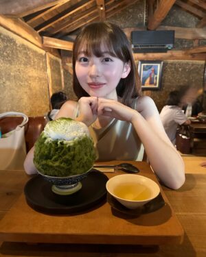 mako Instagram - お義母さんとかき氷デート🍧🍵抹茶ｻｲｺｰ!