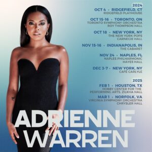 Adrienne Warren Instagram - Before heading back to Broadway… I am finishing the year with concerts just for you! 
See you there! 🤍
