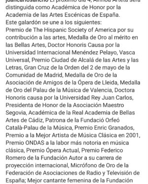 Ainhoa Arteta Instagram - Mañana es un gran día para celebrar algo en mi carrera que ha sido insignia y característica de la misma las ARTES ESCÉNICAS