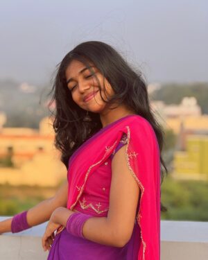 Amala Shaji Instagram - 💖 #amalashaji 
Saree 🌷 @hashtag.the.saree.store_