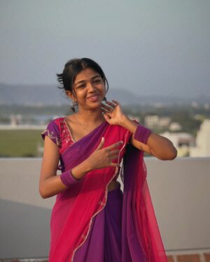 Amala Shaji Instagram - 💖 #amalashaji 
Saree 🌷 @hashtag.the.saree.store_