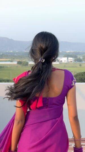 Amala Shaji Instagram - Saree 💜🩷 @hashtag.the.saree.store_