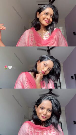 Amritha Shaji Instagram - 🌷🤍 #amrithashaji