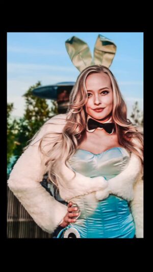 Ashley Hobbs Instagram - Missing the Bunny Days
.
#throwback
#bunnysuit