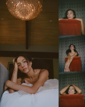 Aurora Perrineau Instagram - When @auroraperrineau asked me to shoot her press photos for Kaos @netflix I was deeply honored. There is nothing better than working with an artist you are creatively aligned with and who you admire 🫶
This collaboration was one of my favorites. 

We shot a mix of 35mm film, 120mm film, and digital. Aurora and I both like raw authenticity over perfection and so we leaned into that. We had several looks to get through on the day. Main goal was to get a seamless backdrop set up, soft film looks, and a few flash looks. 

And if you haven’t streamed Kaos yet, do yourself a favor and go watch now on @netflix. Riddy forever. 

Photographer: @tori.time
Makeup: @alexandraafrench
Hair: @tiffddoeshair
PR: @imprintpr
Photo Assistant: @chrislabadie

Publications: 
@russhmagazine
@designscene
@thelaterals
@lbeautemx
@smagazineofficial
@gratziauk