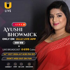 Ayushi Bhowmick Instagram - Ullu Live | Streaming On 14th October | 6:30 pm | Only On Ullu App - Ayushi Bhowmick l Don't Miss Out Fun

Ayushi Bhowmick is going live on Ullu app!
Don't miss out on the Excitement.
Ullu Live Streaming On 14th October At 6:30 pm.
Connect. Chat. Go Live and Discover.

#ayushibhowmick #ayushibhowmickLive #UlluApp #LiveSession #ExclusiveContent #ullulive #streaminglive
