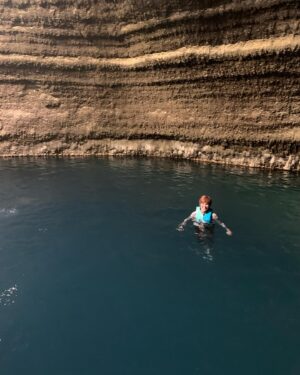 Carolyn Hennesy Instagram - Pretty much had the pool in the Utah Crater to my little ol’ self last night.  95 degree water, rich in magnesium, etc…2 minutes from my hotel room.  No wonder my skin is so soft today!!! #carolynhenesy #utahcrater #relax #spa #naturalwonder #drinkthewater