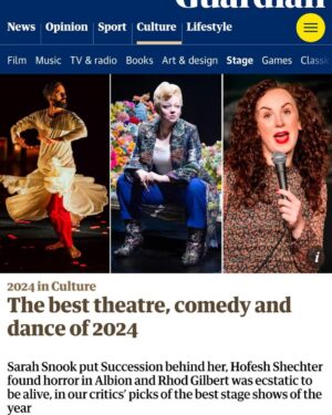 Catherine Bohart Instagram - Thanks to @guardian for naming me 2nd best comedy show of 2024. I can’t believe it! This show has been so good to me. I’m so lucky to have the group of people I do around me ❤️ @clarindafairy @jetvevers @britneycomedy @sohotheatre @chazzykat @georgieb1993