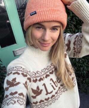 Cressida Bonas Instagram - In recognition of Anti-Slavery Day, I’m wearing my @beulahlondon Liberte jumper to support the fight against slavery. There are now 50 million people enslaved today - more than in any other time in history. 
20% of profits from each jumper are being donated to @justiceandcare to help identify, rescue and care for survivors of modern day slavery. The proceeds from each sale will go towards an emergency after-care package, for a survivor here in the UK, helping cover essentials like food, travel, and personal care items to meet their immediate needs. #antislaveryday @beulahlondon @justiceandcare
