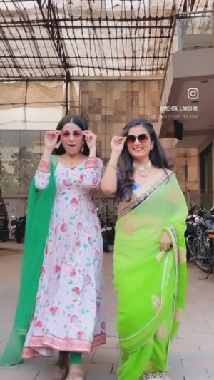 Damini Dave Instagram - The very first day of shooting Purnima, I met this girl in my Vanity(turned out to be our vanity🥹), from her non stop talking to our adrak wali chai, eating together to gossiping, fashion advices to getting over-loaded in each others timeline, sharing screen space to our personal bonding, we created a reel to real bond which is going be Cherished Forever😘

The entire journey of 6 months shooting, had being amazingly beautiful with you💃🏻
 Everything has always been very smooth and crazy with you👯‍♀️, a friendship to celebrate lifetime, Lovely got her Babli❤️🧿

I wish you the Happiest Birthday my Babli urf Damini @daminidave08 🎂 
Sending Loads of love, happiness, success and prosperity to you❤️🧿
.
.
.
.
#lovely #babli #purnima #sister #friendsforever #friendshipgoals #happybirthday #Lakshmimehta #daminidave #actress #instagood #friendship #dangaltvchannel