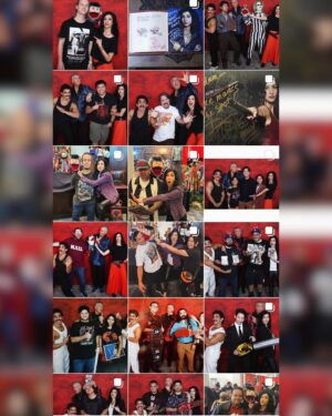 Dana DeLorenzo Instagram - Thank you @monsterpaloozaofficial and all you Filthy and Fine fans who came out last weekend for the Ghostbeaters reunion! It was WILD! So much bloody love!! And possessed dolls and markers. Thank you for waiting in line, for sharing your stories and passionate chats about Ash Vs Evil Dead! Special shout out to all my VIP PV’s who I met for the 2nd or 3rd time! 😱 Thanks to Dave for all your help at the table, Courtney at @celebphotoops for her life-saving portable fan, and last but never least big thanks to @dominicm312 at @fullempirepromotions for making it all possible. 🥰👊⚓️💜
Next con: @daysofthedeadhorrorcon #CHICAGO Nov 22-24
p.s. @thekevindurand is so much fun and so great with his fans! He’s a gentle giant. I came up to his armpit. 
I was in 3 inch boots. 😆

#sonofmonsterpalooza #ashvsevildead #horrorcon #daysofthedead #horrorfam #ash #kelly #pablo #ashyslashy #ghostbeaters #evildead #evildeadthegame #retrorealms