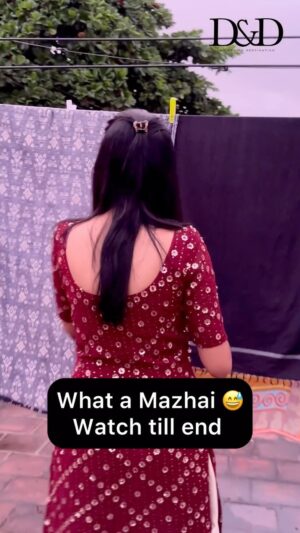Dayalu Shemmozhi Instagram - Mazha season vandhachu❤️

#chennai #rain #dayaludesigns