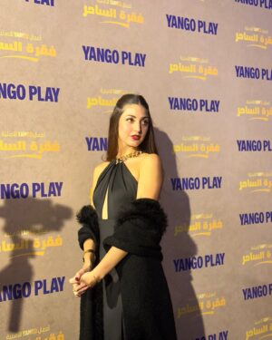 Dona Emam Instagram - فقرة الساحر now on @yangoplay 💓✨🥰
Styled by @dinahassaan 
Makeup by @alaaabdelwareth 
Dress @weavinggrace 
💓💓💓