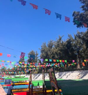 Eva Habermann Instagram - Ich habe mir gestern nochmal viel von Mexiko-Stadt angeschaut, und es gibt hier so viele schöne, unterschiedliche Viertel. 
Ich war in Coyoacán, Xochimilco, San Ángel und bei der Catedral de Guadalupe. Hier ist alles so schön bunt! 🎨

#mexico ❤️ #travel #blogger #color #actress #evahabermann