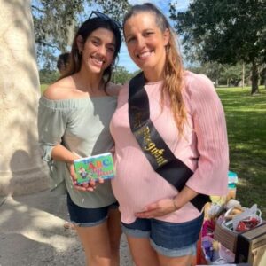 Felicia Spencer Instagram - Never got around to sharing photos, but thank you to everyone who came out to the baby shower last month! We feel the love!  5 weeks out, very excited to meet baby girl! 🧡😁🥳🩷