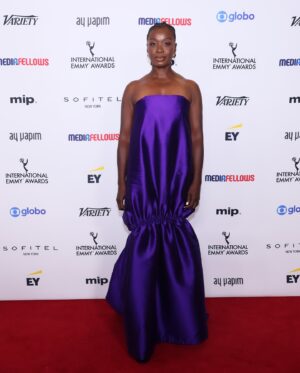 Folake Olowofoyeku Instagram - Congratulations to all the outstanding nominees at this year’s International Emmy Awards and a special cheers to all winners! An incredible achievement! Here’s to the power of storytelling on a global stage. 🌍✨ #InternationalEmmys

🎥: @ali.rasoul 
Stylist: @jlynnstyle18 
Makeup: @iammadgeearle 
Outfit: @gretaconstantine 
Shoes: @asos 
@iemmys