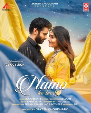 Hemanshii Ruparel Instagram - Feel the magic of love with *Naino Ke Teer*, our upcoming romantic Hindi track releasing on 25th of October! ❤️✨ 

Beautiful lyrics, soulful music, and captivating visuals—this song is a journey of love and longing.

✨ Credits ✨

🎤 Singer: @saaj__bhatt 
📝 Lyrics & composer @eemaan_official 
Music🎵@itsallaboutfame
🎥 Director: @thedeepsoriginal
🎬 Producer: @jayeshchoudhary_ 
💃 Cast: @raghavfernandez7 & @hemanshii_ruparel 

Don’t forget to like, share, and comment! 💕
#RomanticHindiSong #LoveSong2024 #HindiMusic #SoulfulVibes #NewMusicVide #nainoketeer