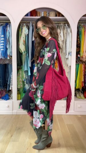 India de Beaufort Instagram - I popped down to the @johnnywas store in Santa Monica and went through every single piece, this is my mini collection of holiday selects. Whimsical standouts mixed with solid closet staples. Versatile gems built to last. #AD #JohnnyWas #holidaystyle #bohostyle #grwm #closetinspo #streetstyle #stylist