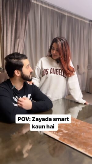 Insha Ghai Instagram - Who is smarter? 
#bornoninstagram #reelitfeelit #funnyreel #funnyvideos #couplegoals #couplevideos #funnycomedy #comedyreels #funnycouple #meme #comedy #couplevideos #coupleofinstagram #waitforit