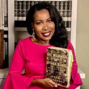 Isabel Wilkerson Instagram - It was 14 years ago today that my firstborn book, The Warmth of Other Suns, came into the world and thankfully found its way into your hearts. 
It took 15 years of gestation, 15 years of research, 15 years of immersion to tell an interwoven story of the Great Migration, a watershed in American history. It took so much time that, when it first came out, I used to say that, if this book were a human being, it would be in high school and dating — that’s how long it took me. 

Here I am with the original tour copy from 2010, the one that the publisher handed me with green and yellow post-its on nearly every page, pointing to passages I should be sure to mention when I spoke about Warmth.

It’s worn out now from the miles it’s traveled, carrying the message of the Migration’s courage and love, its spine cracked and its pages patched with cellophane, the Mylar cover given me by a librarian in Dallas now cracked and torn, too. Years ago, fans started calling it “the Salad.” 

Now, people at speaking events bring me their own well-loved copies for me to sign. Yet I was stunned to see the one from a fan on Long Island, whose book had been read so many times and so intensely that it had split into pieces and was held together with rubber bands. 

Wendy Niles, a retired teacher, stood in line for more than an hour after my talk at Hofstra to show it to me. Like so many Americans, her parents migrated from different places — in this case, different islands in the Caribbean — to make her life in New York possible.

“My parents are all in this book,” she told me. “This is our text.”

On this day 14 years ago, I could not have imagined that I’d still be on tour talking to crowded audiences like this about Warmth. I could never have imagined that this labor of love would still, after all these years, lead its category on Amazon or that people would still be testifying on Goodreads. 

And I surely could never, back in 2010, have dreamed it would be ranked the No. 1 nonfiction book of the century by The New York Times and the 2nd ranked book overall. Eternally grateful to all of you for embracing Warmth from the start, and so very proud of my firstborn.

#thewarmthofothersuns