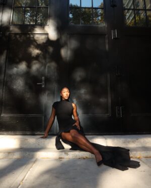Isan Elba Instagram - Eeeeek! My first big girl investment and it’s for the @romeojulietnyc broadway show! Opening night felt like a little Isan’s dream come true. To many more! 

Thank you @mauricebensmihen for everything and congratulations on a successful show <3 

Styling by @kstewartstylist in @jadecropper 

📸 by @photo_tatianakatkova