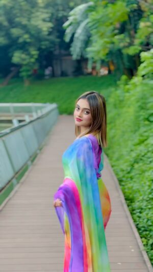 Jannat Toha Instagram - Saree: @btexclusive_9 💚✨