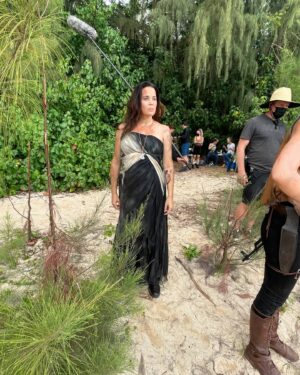 Jenna Leigh Green Instagram - Behind the scenes shots from Decade of the Dead! What a crazy ride this was, shot all on location on the stunning island of Oahu, Hawaii! Available to stream NOW on @appletv.