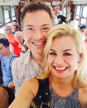 Jessica Collins Instagram - Blind Date, December 2nd, 2014. 10 years later, still riding the wave with @michaelcooneywriter. ❤️🌊