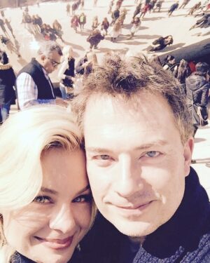 Jessica Collins Instagram - Blind Date, December 2nd, 2014. 10 years later, still riding the wave with @michaelcooneywriter. ❤️🌊