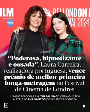 Joana Santos Instagram - 🎥 A realizadora portuguesa Laura Carreira venceu a competição de longas-metragens de estreia do 68.º Festival de Cinema de Londres, Reino Unido, com "On Falling", anunciou este domingo (20) a organização.

O júri considerou “On Falling” “um retrato rico em camadas de um mundo governado pela motivação do lucro empresarial, como se vê na história de uma mulher imigrante cuja alienação se sente profundamente, contada com magistral precisão cinematográfica e discreta, vivida em performances”, lê-se num comunicado divulgado pela organização do festival. “On Falling” é, para os jurados, uma primeira longa-metragem “poderosa, hipnotizante e ousada”.

Saiba mais no site do @jornalexpresso, pelo link na bio.

📷 1. Instagram/Laura Carreira | 2./3. D.R.

#cultura #cinema #onfalling #lauracarreira #joanasantos #longasmetragens #festivalcinemalondres #londres #inglaterra #reinounido #primeirasobras
